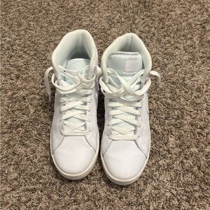 Nike Court Borough Mid 2 White High Top Sneakers Women’s Size 9